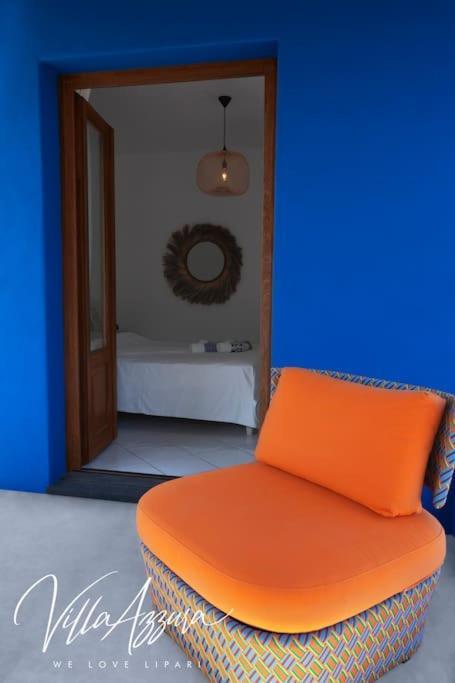 Ravissante Maison Bleue - Villa Azzura B&B ลีปารี ภายนอก รูปภาพ